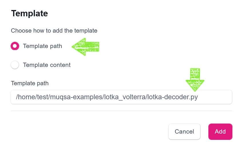 Selecting Custom decoder with file path