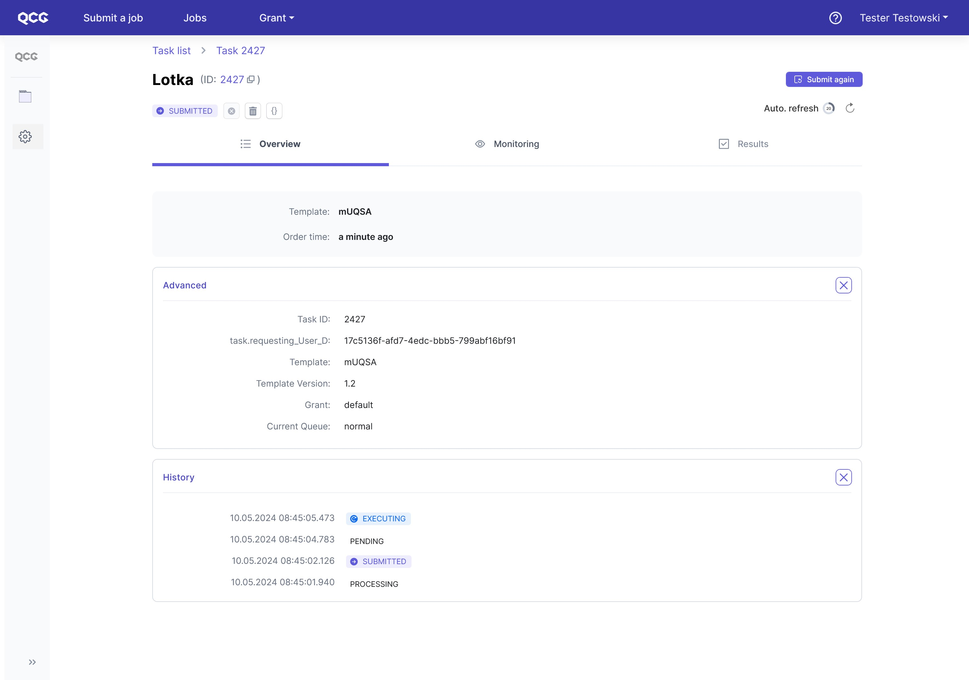 Task details