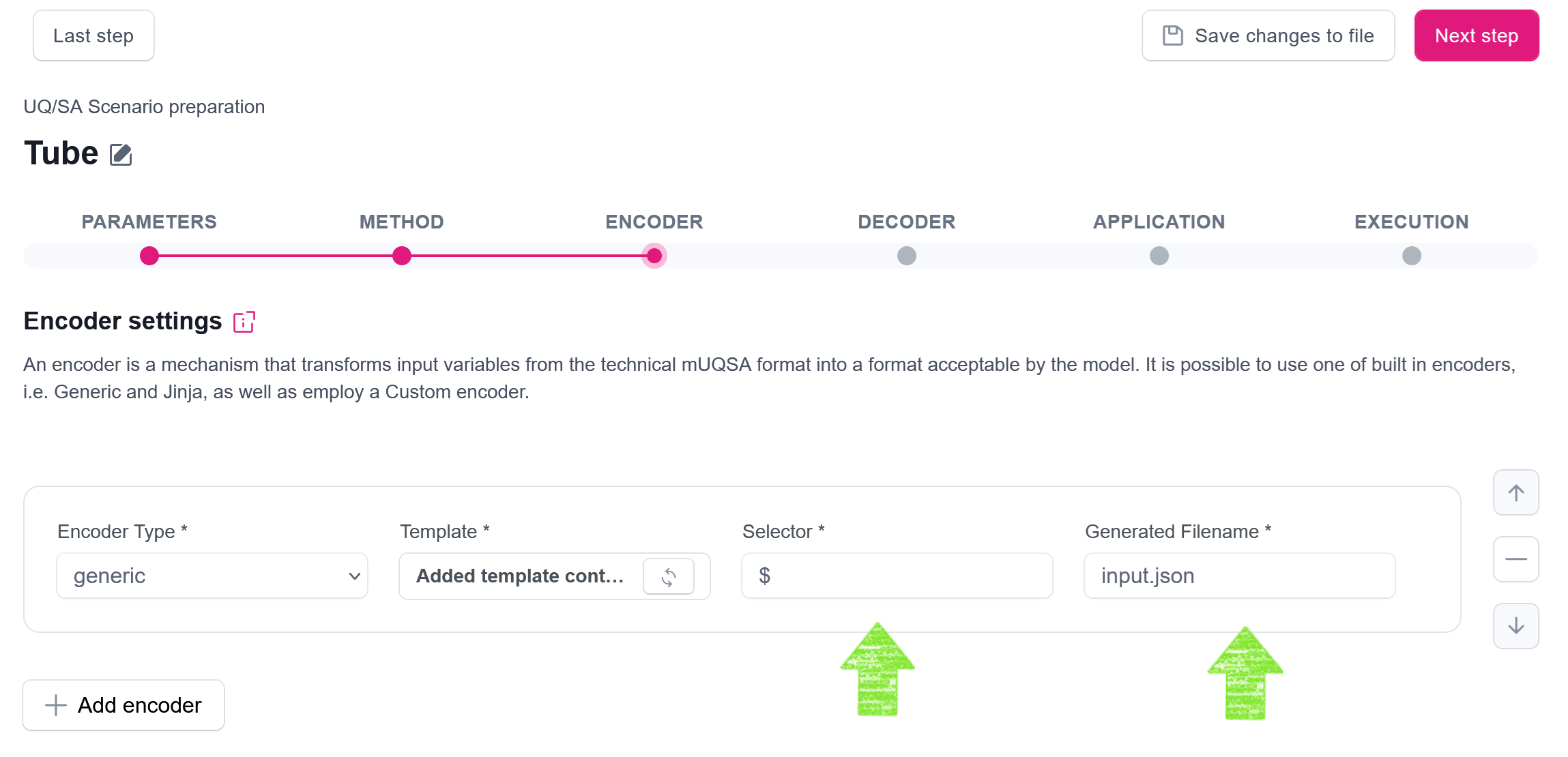 Specifying selector and generated file name