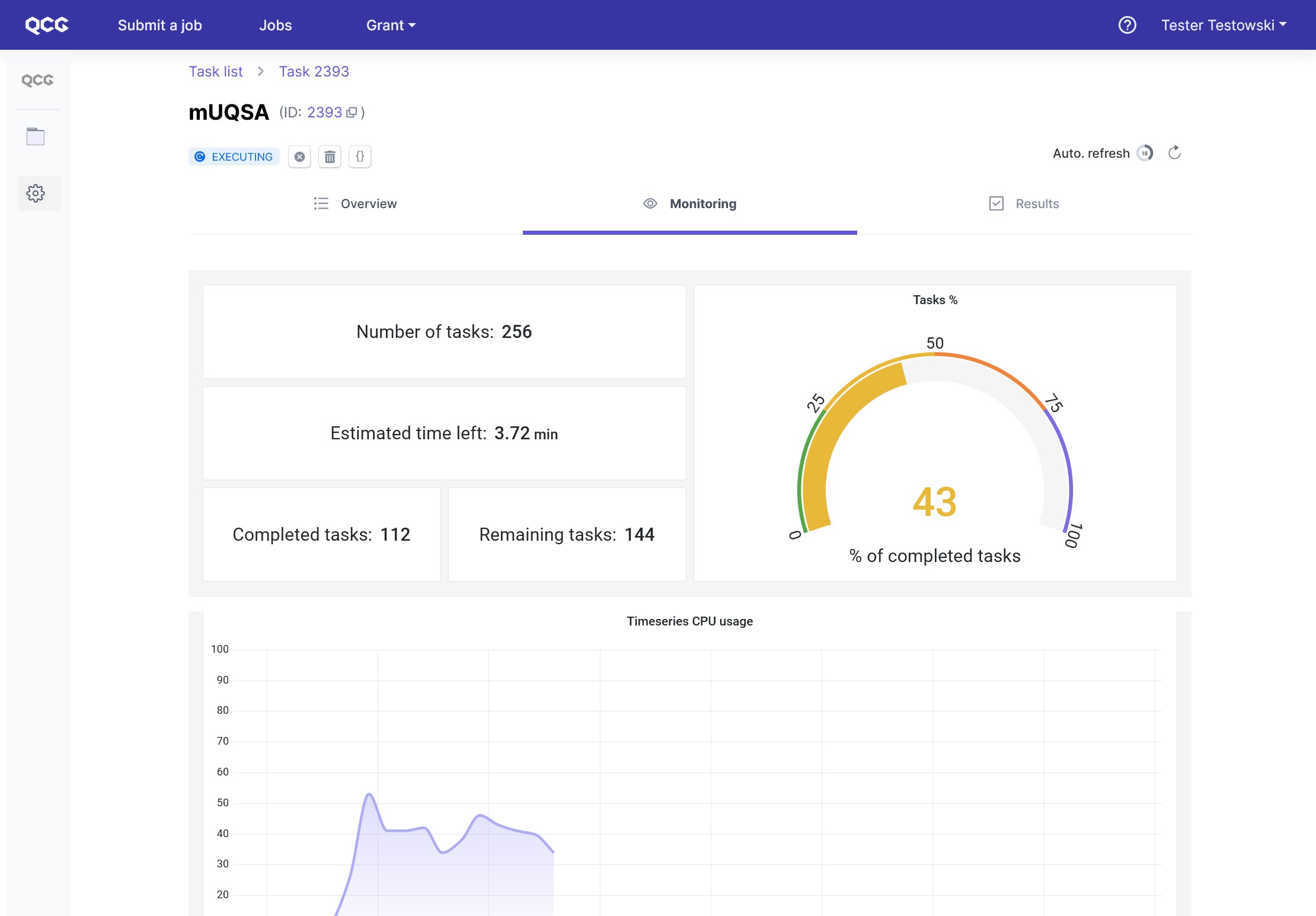 Task monitoring